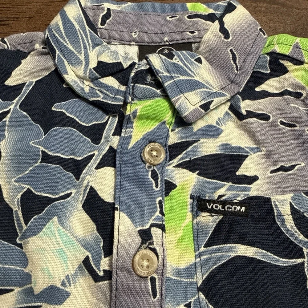 Volcom Infant Boy Floral Short Sleeve Romper SZ 3-6 Month Baby One Piece NWOT